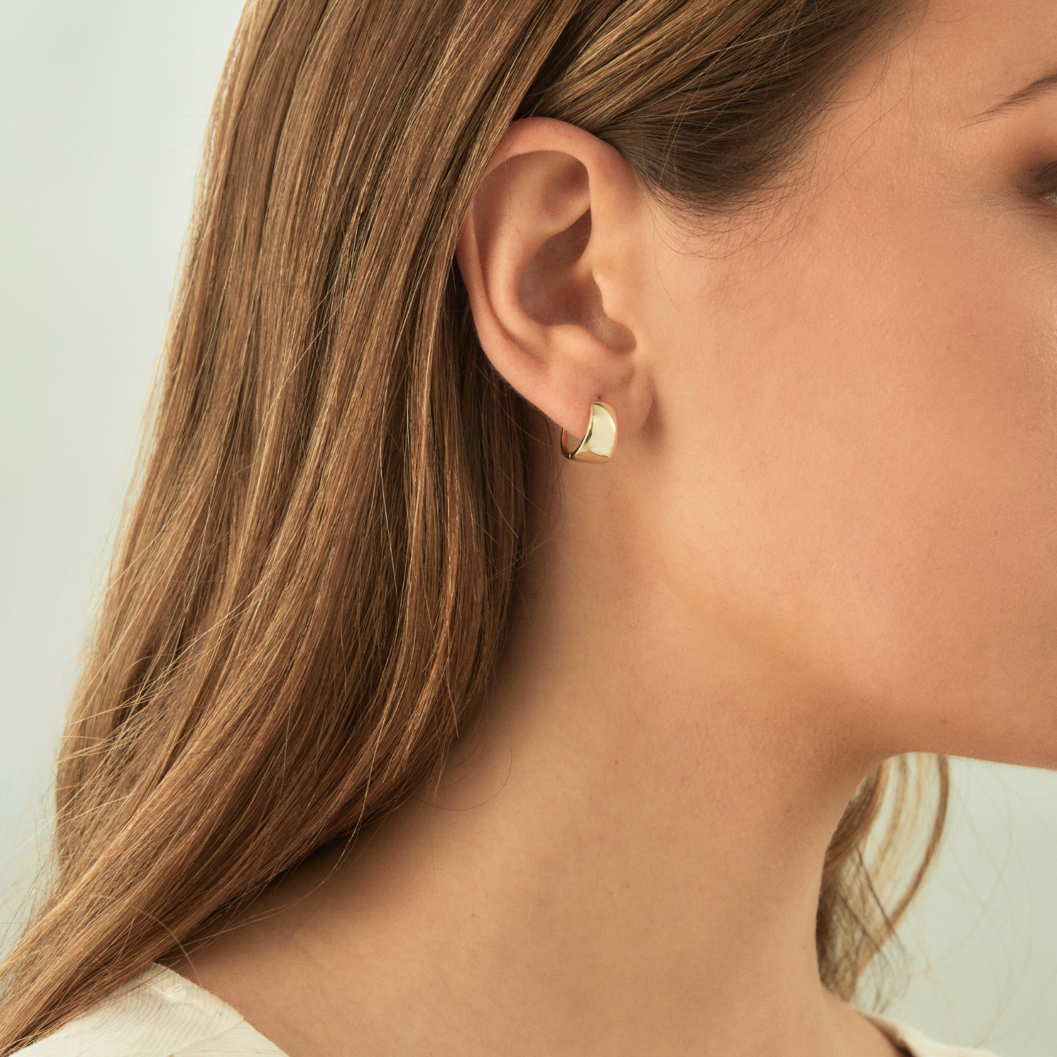 Auro Hoop Earrings – 925 Sterling Silver Hoops with 18K Gold Plating