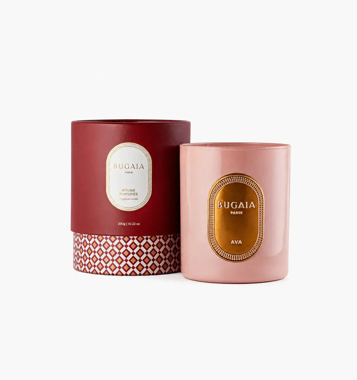 Ava scented candle with a luxury fragrance designed to create a warm and relaxing home atmosphere
