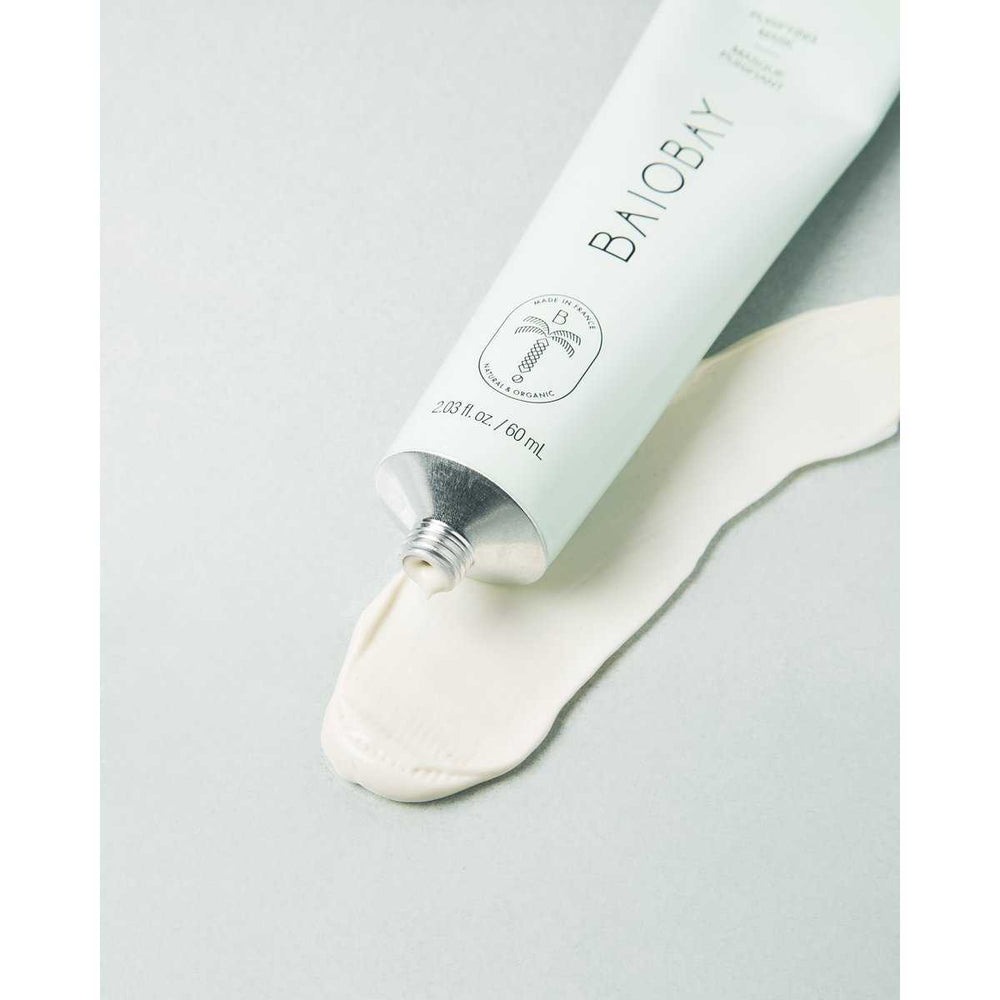 Baiobay Purifying Mask Vegan in tube packaging, 100g organic skincare solution.