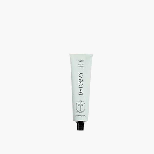 Baiobay Purifying Mask Vegan in tube packaging, 100g organic skincare solution.