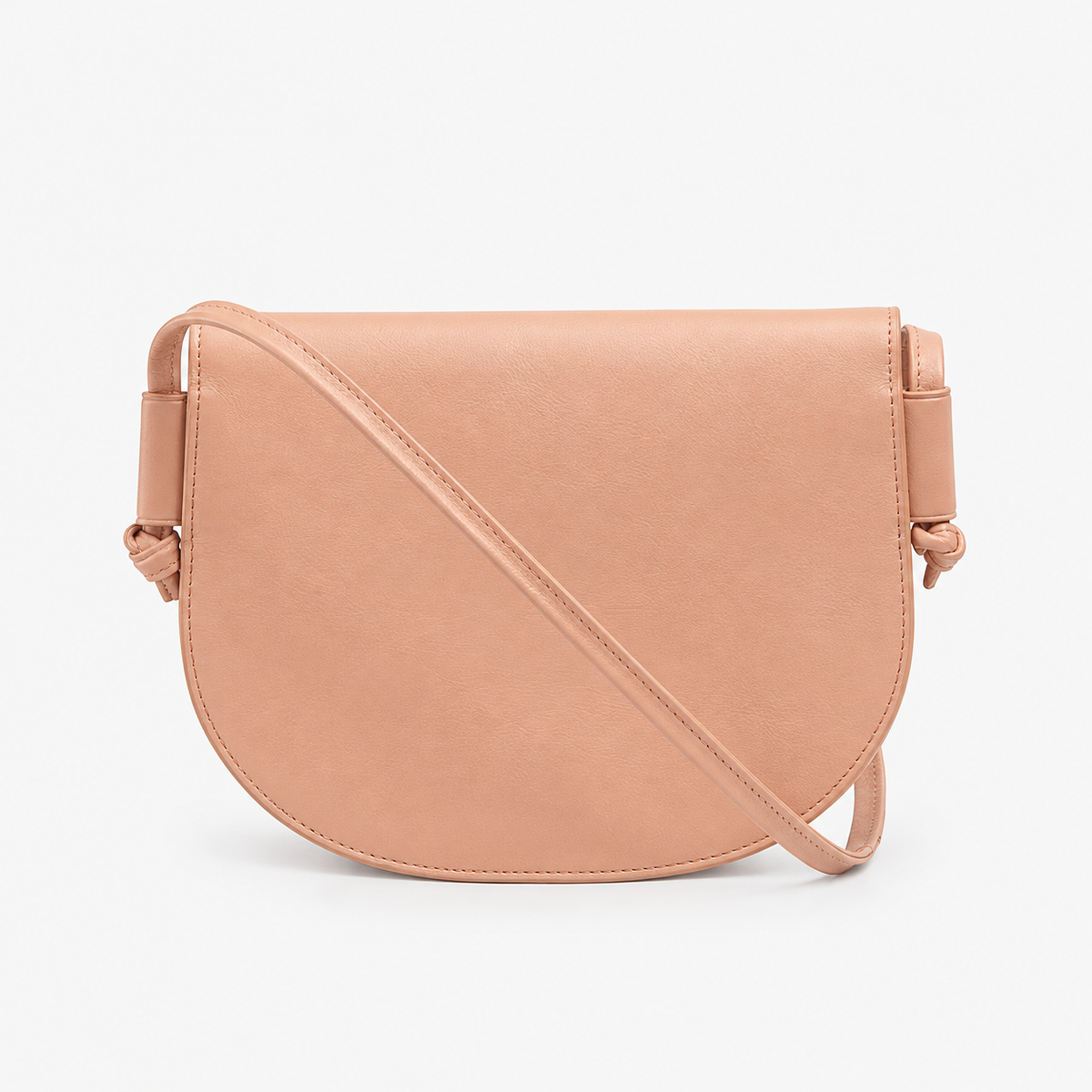 Blush Rose Leather Crossbody Bag