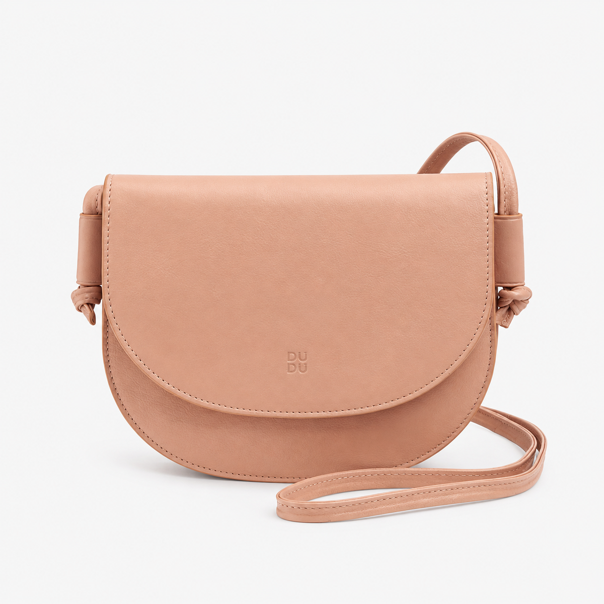Blush Rose Leather Crossbody Bag