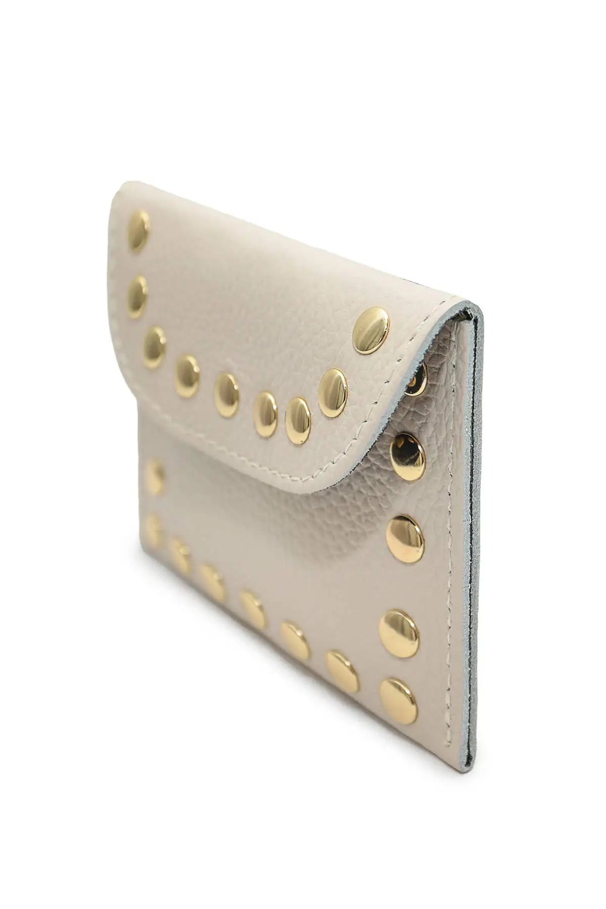 Elegant LEINA beige wallet featuring a compact design for convenient everyday organisation