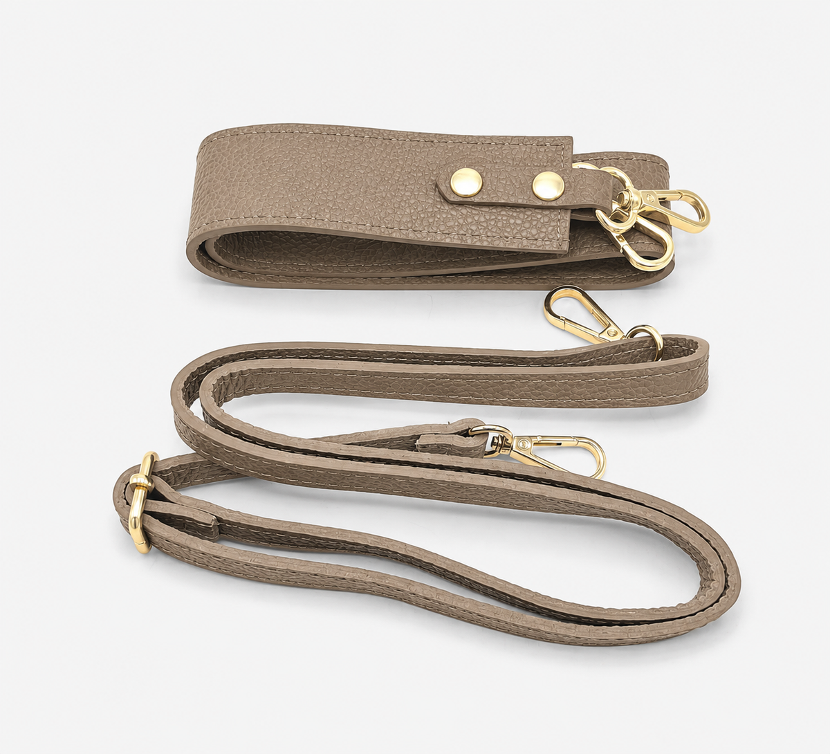 Elegant taupe shoulder bag for women featuring a minimalist and versatile design for everyday styling
