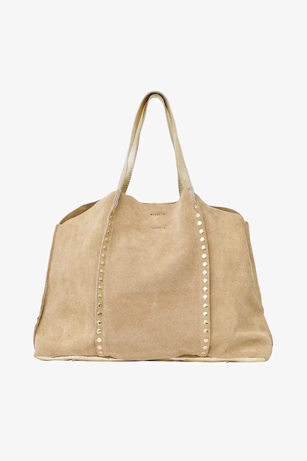 a10907-ad.myshopify.com GAELLE Suede Bag (Beige)