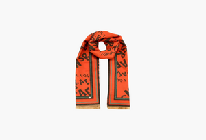 Liet & Joliet Scarf Elisa, 100% viscose, 190x70 cm, orange design.