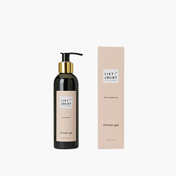 Liet & Joliet Floral Happiness Showergel bottle and packaging.