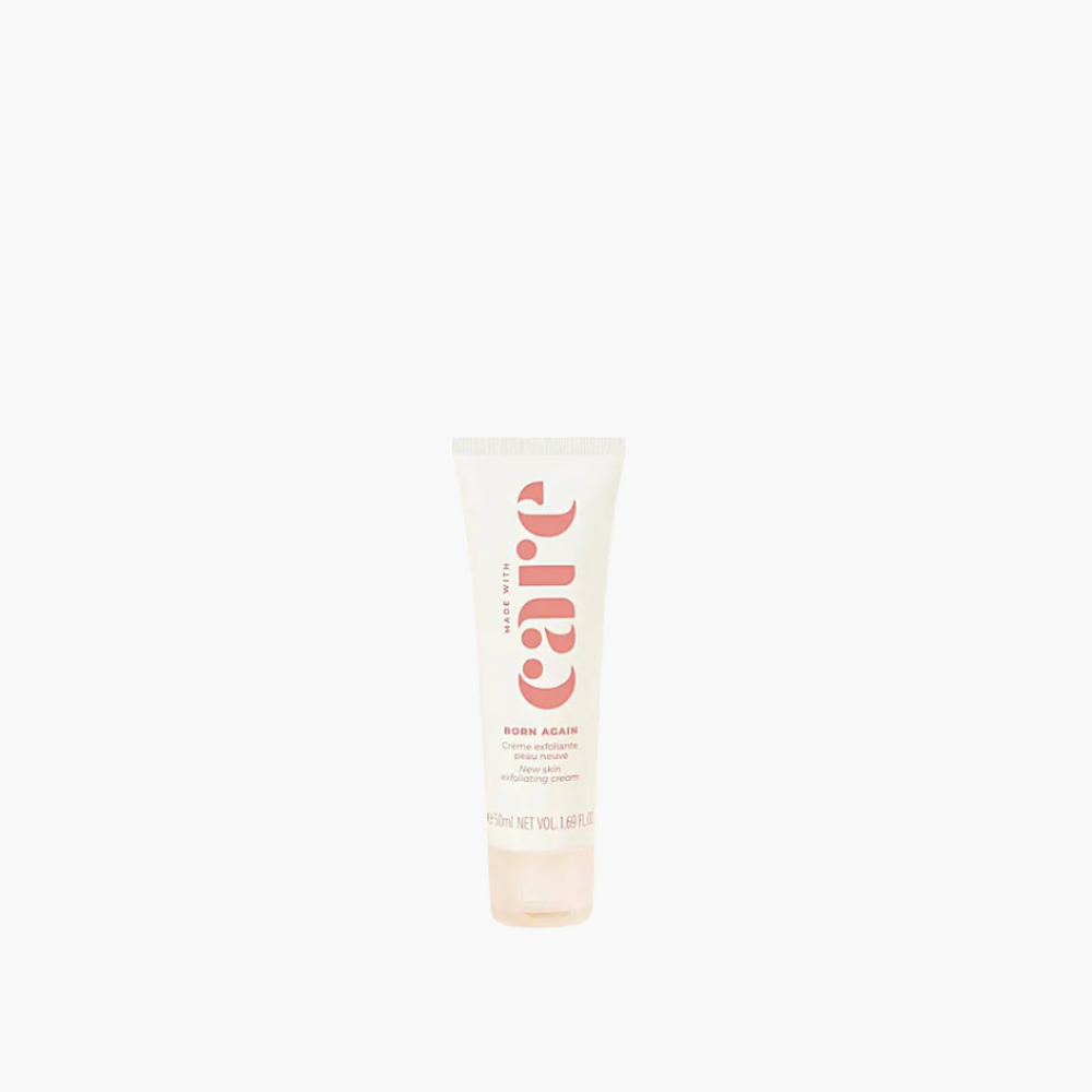 Made with Care Exfoliating Cream, 50ml tube for smoother skin.