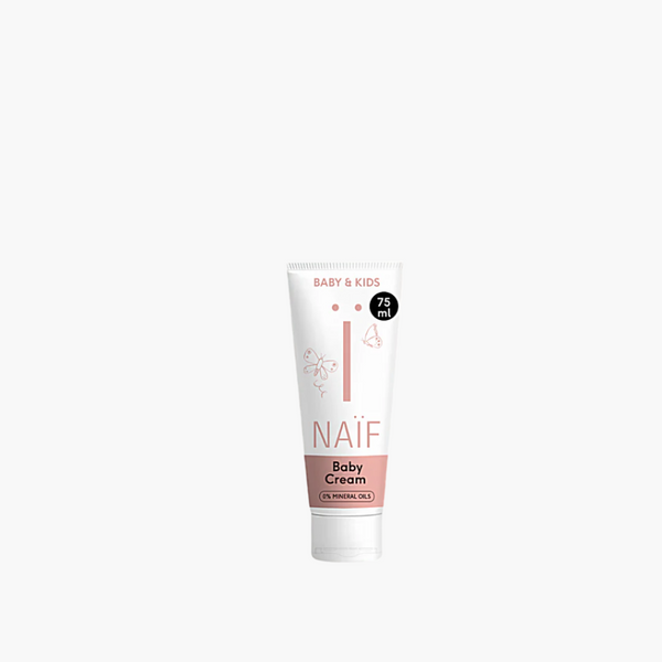 Naïf Care Cream for Baby & Kids, 75ml tube, vegan, dermatologically tested, suitable for sensitive skin.