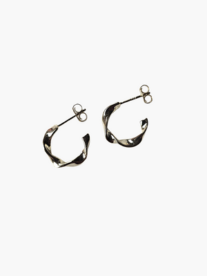 O'Milo Twisted gold hoops, Bruna O'Milo