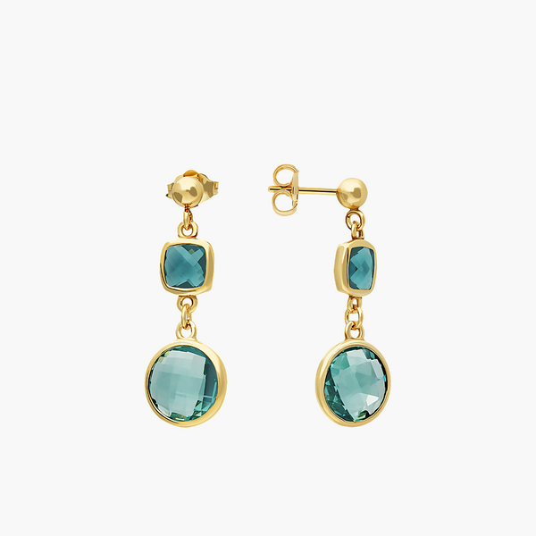 GLOW Stud earrings - Silver, Topaz GLOW