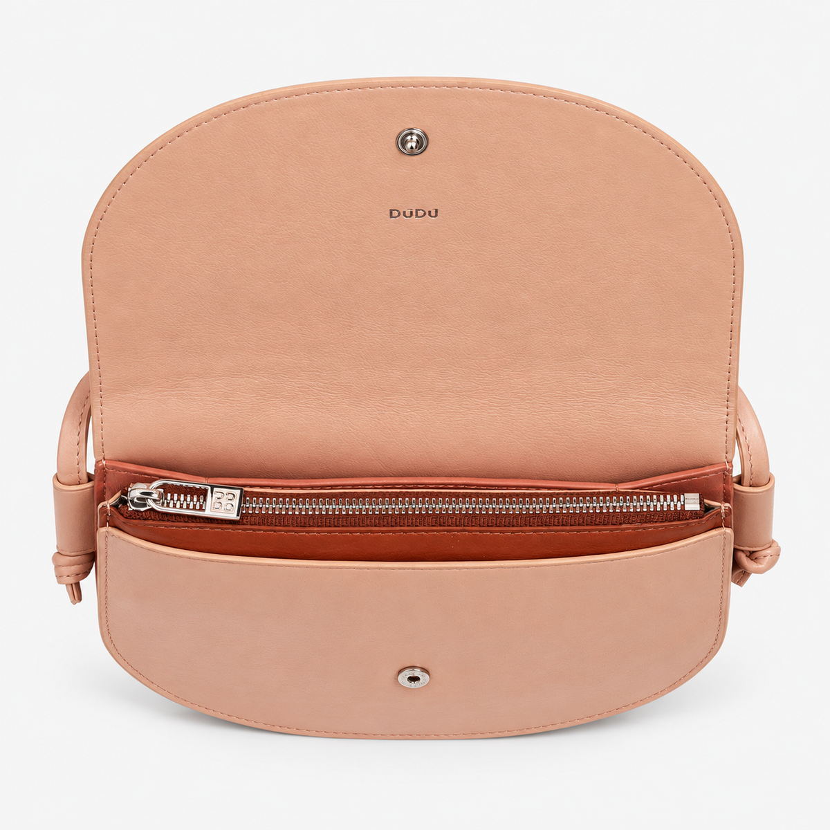 Blush Rose Leather Crossbody Bag