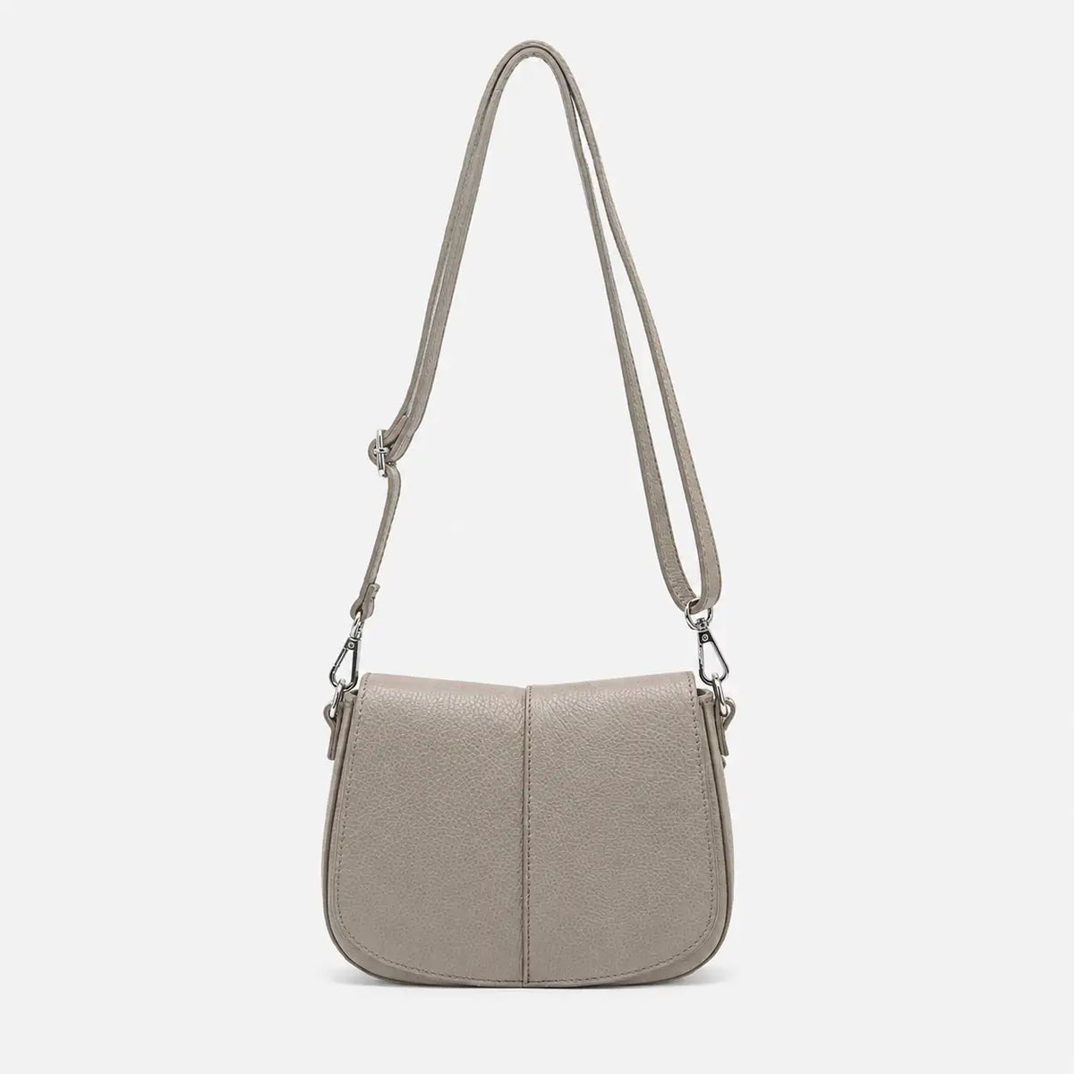 Premium taupe handbag with Italian-inspired elegance and a sophisticated shoulder bag design for women