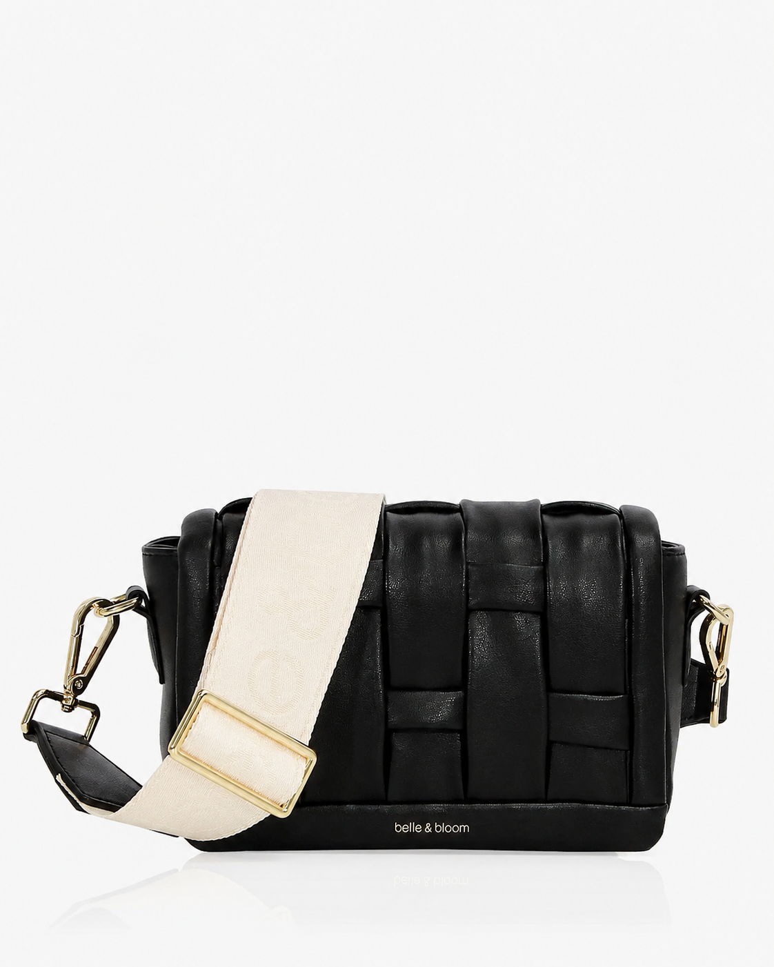 Quilted woven crossbody bag with an elegant design for stylish everyday wear