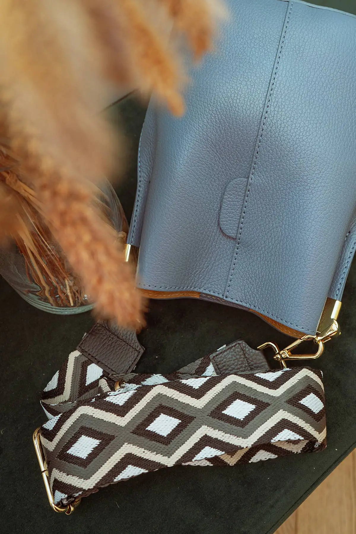 a10907-ad.myshopify.com Sherine Black Canvas Strap