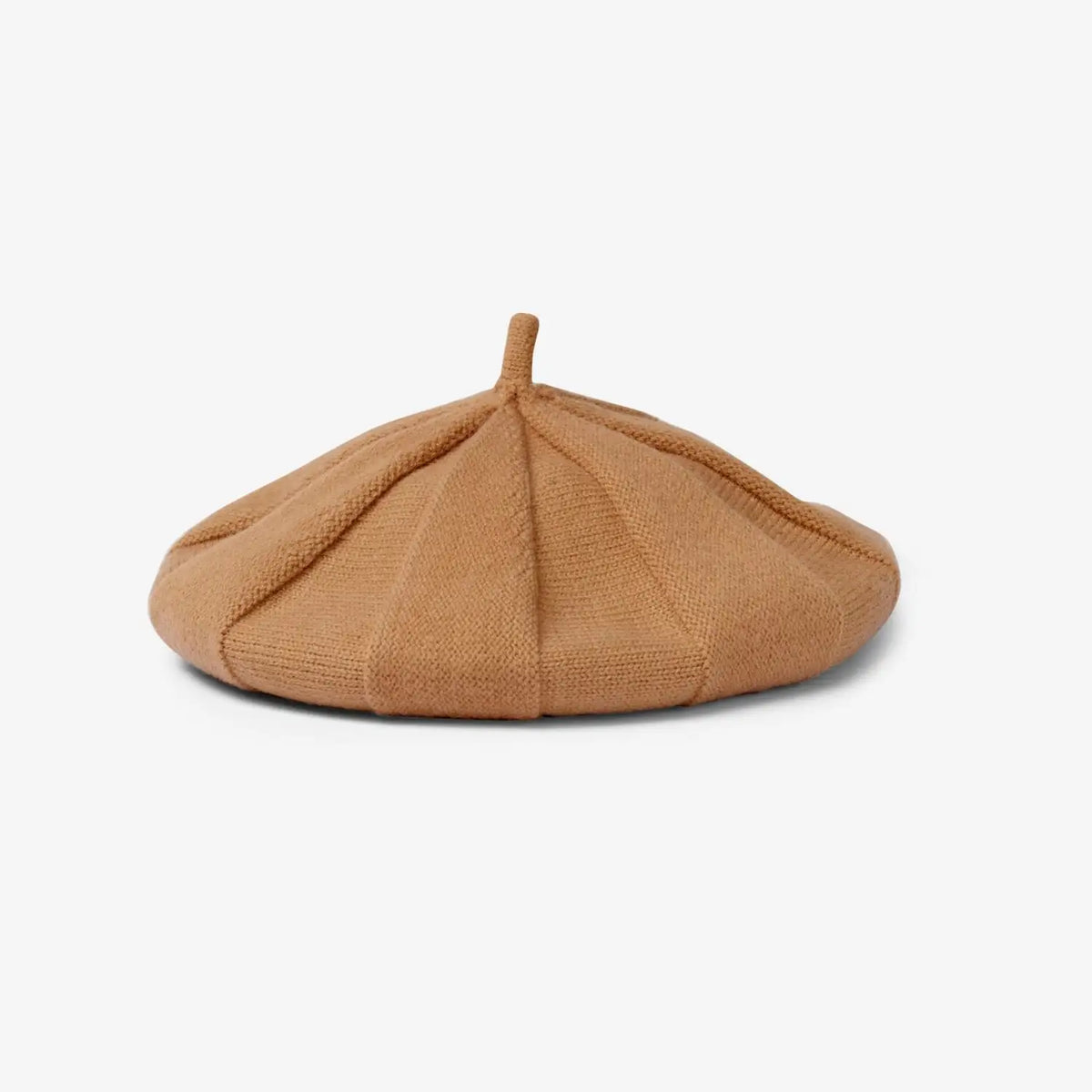 Timeless brown beret with classic French styling and sophisticated Parisian elegance