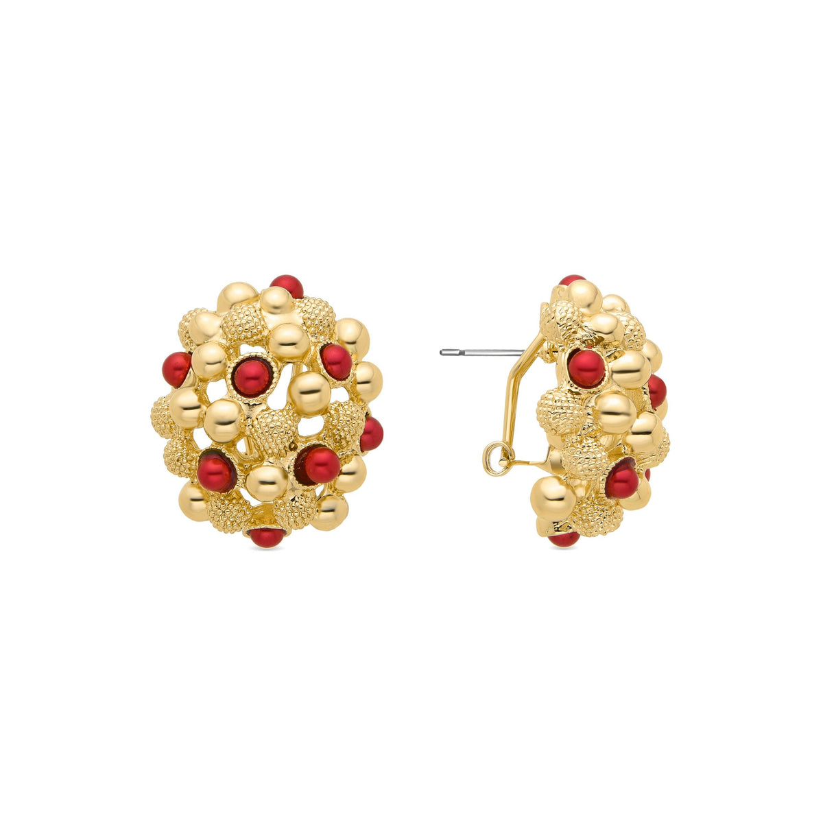 Xiglor colorful floral earrings featuring a gold-tone finish and vibrant floral details