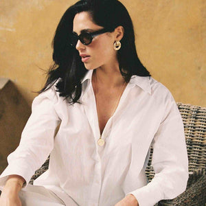 Agapée Jewelry Giulia Chunky dangling hoop earrings