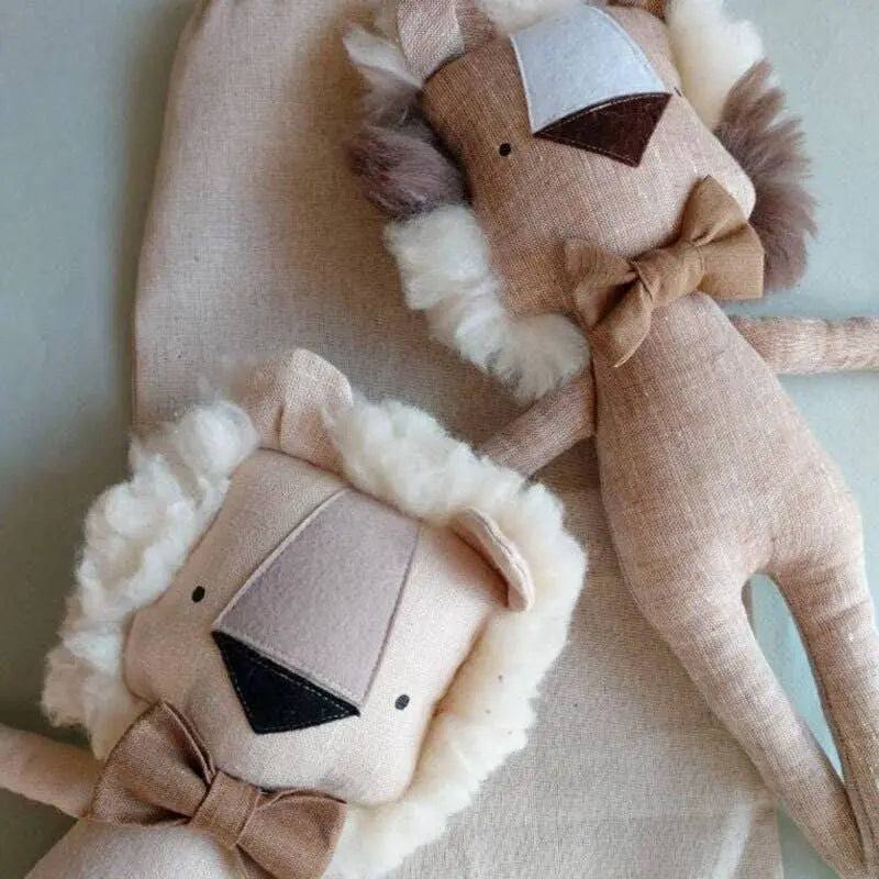 Annie & Charles Cuddle Lion plush toy, 100% cotton, 35cm size.