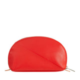 Dudu Leren Cosmetische Tas Toilettas Clutch Rode Vlam
