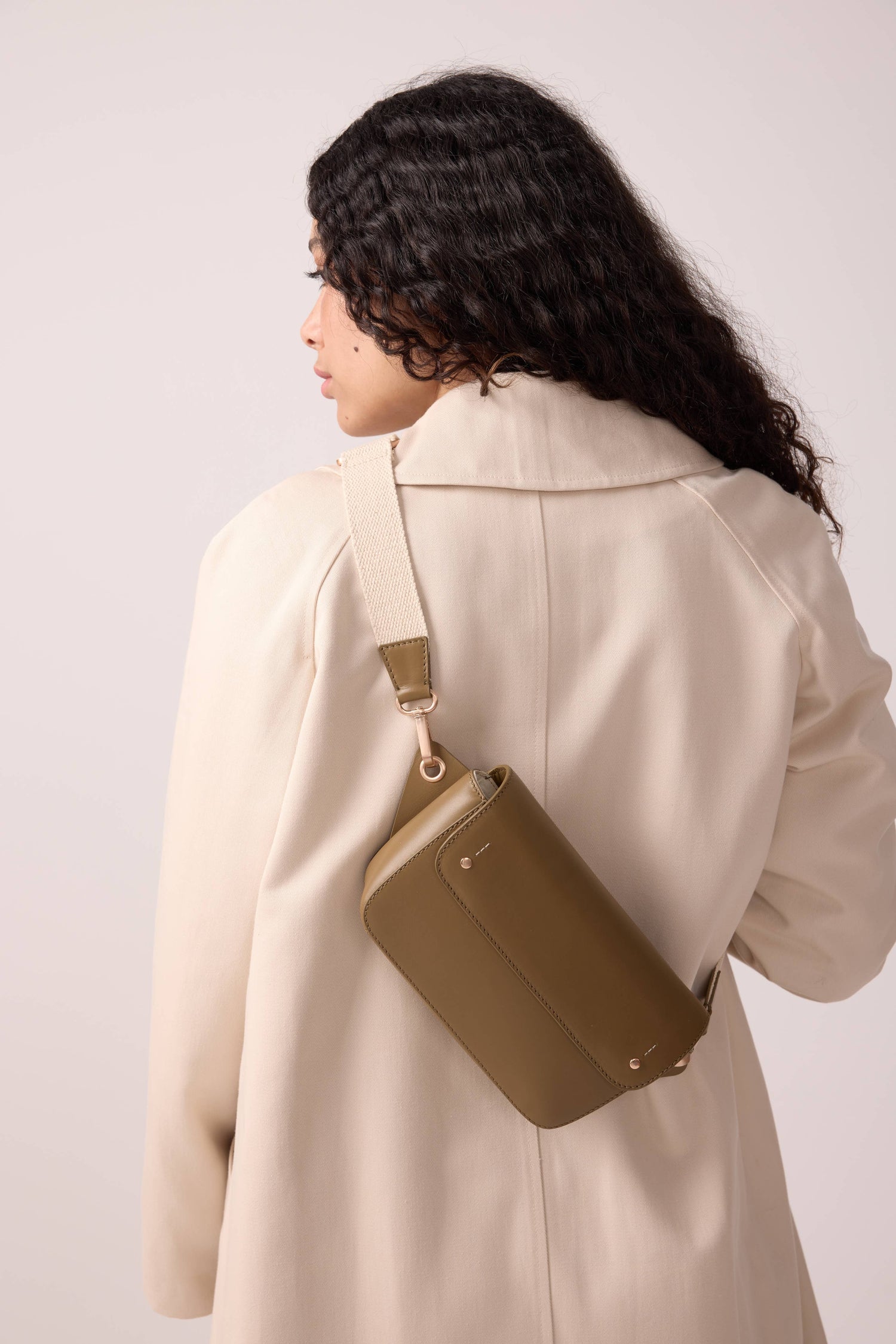Emilie Bronze Leather Belt Bag – Premium Leather Crossbody Bag