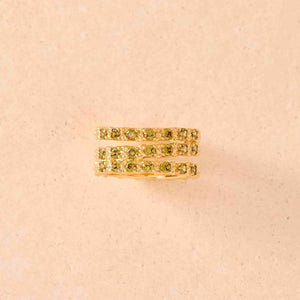 Amalia Green Ring | Stylish Gold Jewelry Gift Waterproof and Elegant