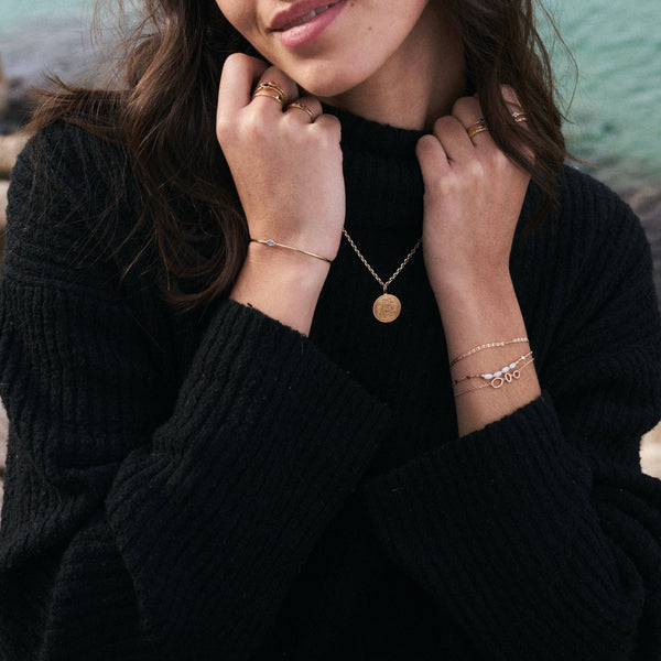 Meora Paris 18k gold plated lagoon bracelet