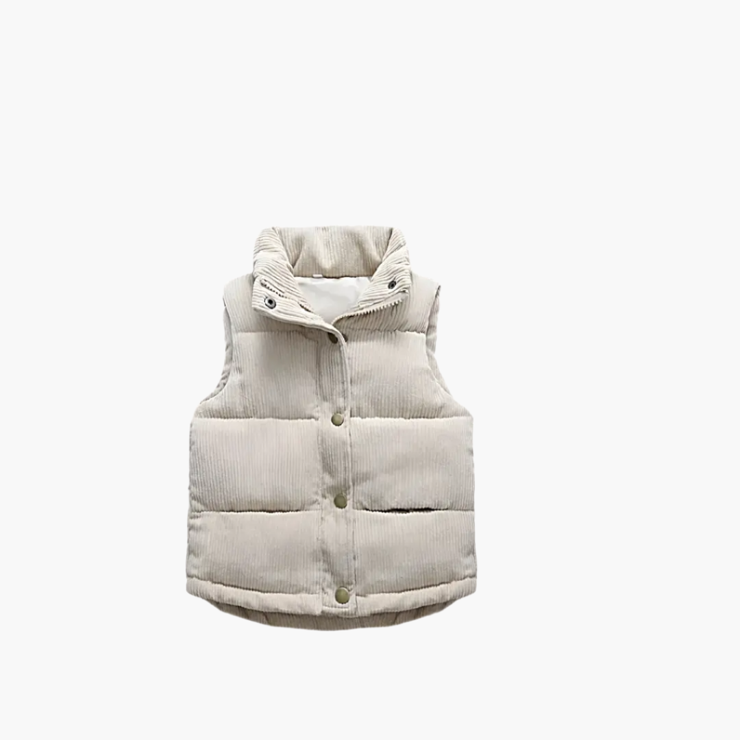 Annie & Charles Corduroy Cardigan vest in pastel color for ages 3-4.
