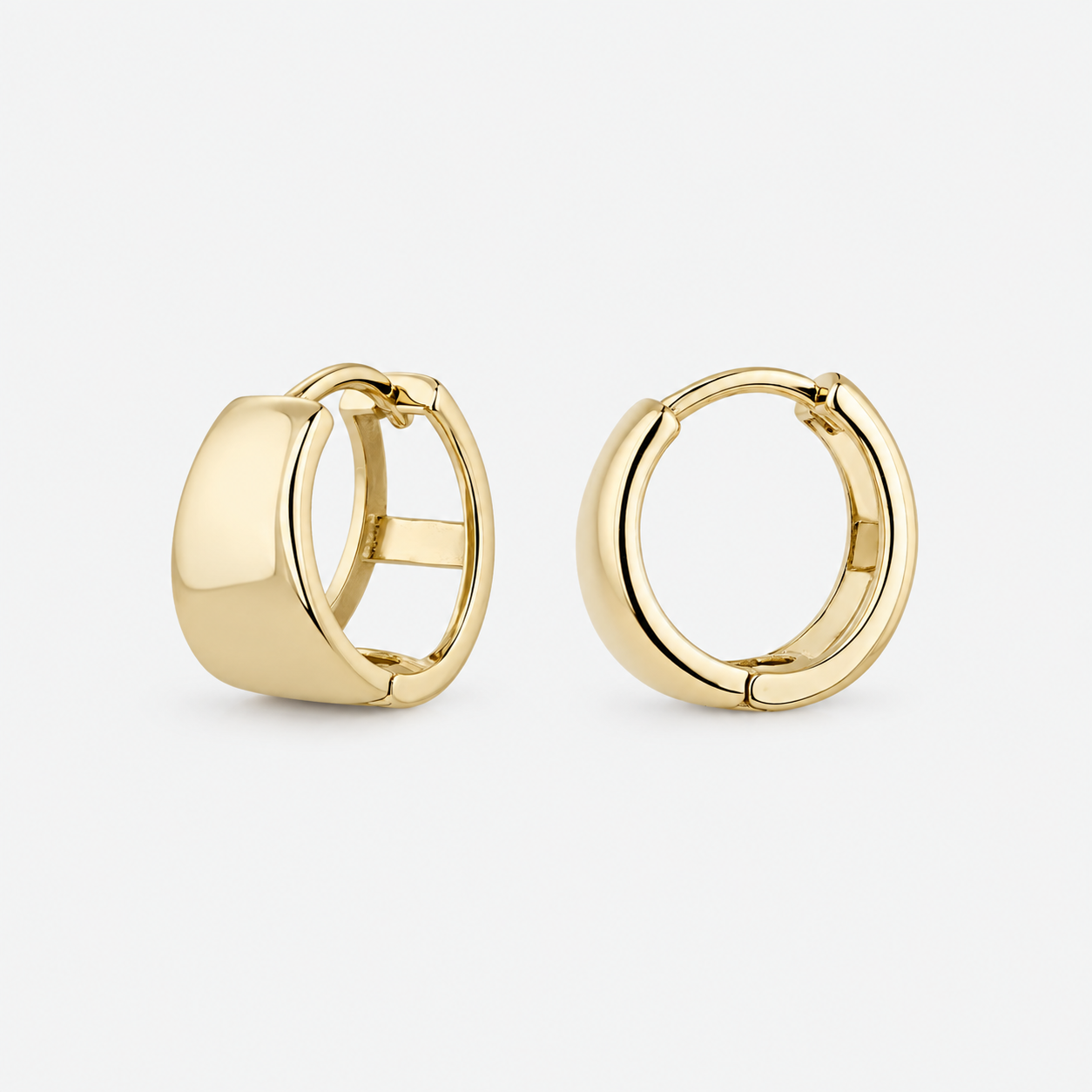 Auro Hoop Earrings – 925 Sterling Silver Hoops with 18K Gold Plating