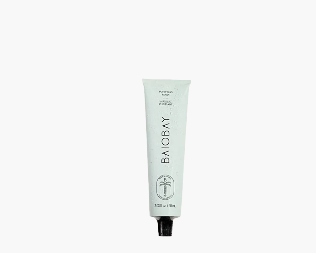 Baiobay Purifying Mask Vegan in tube packaging, 100g organic skincare solution.