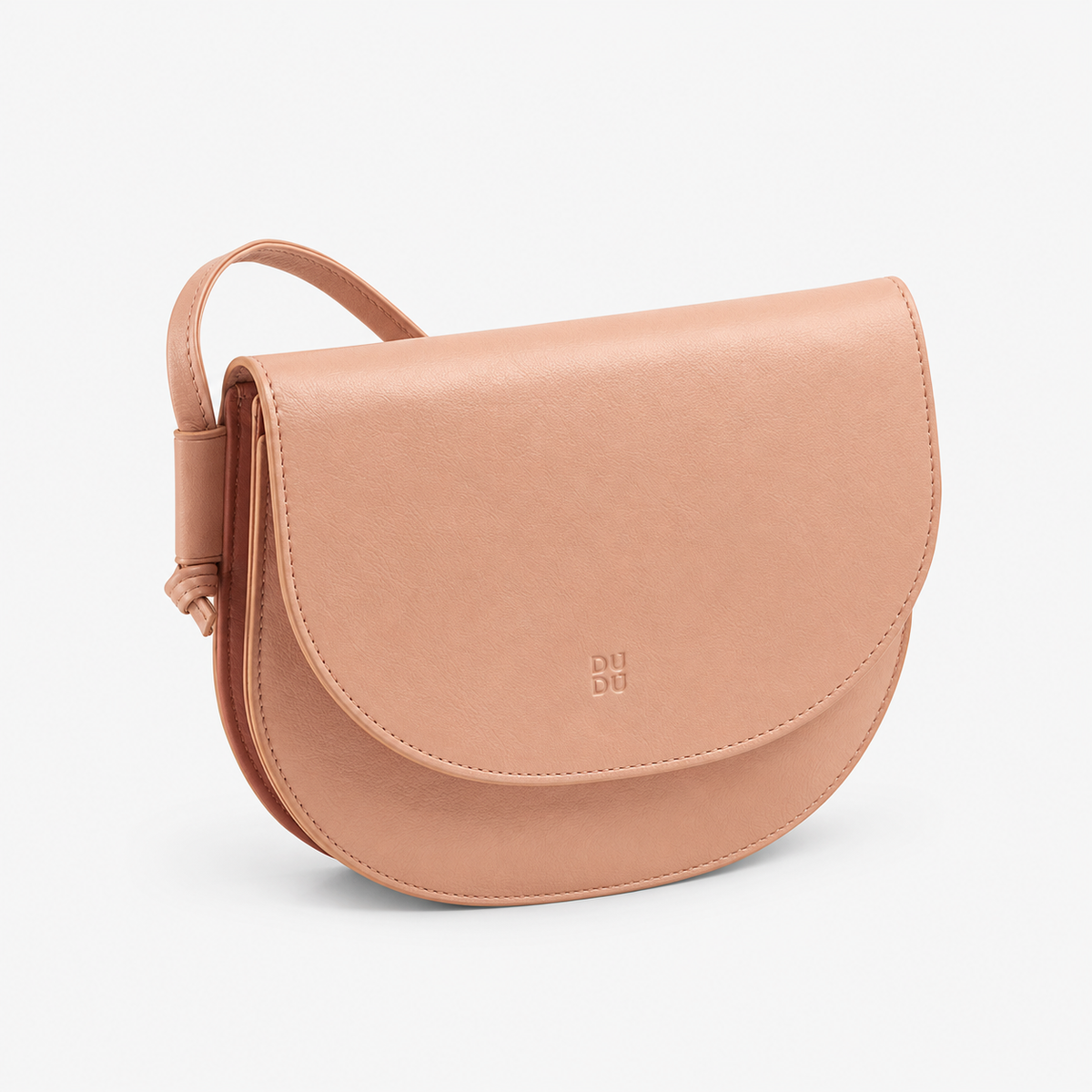 Blush Rose Leather Crossbody Bag