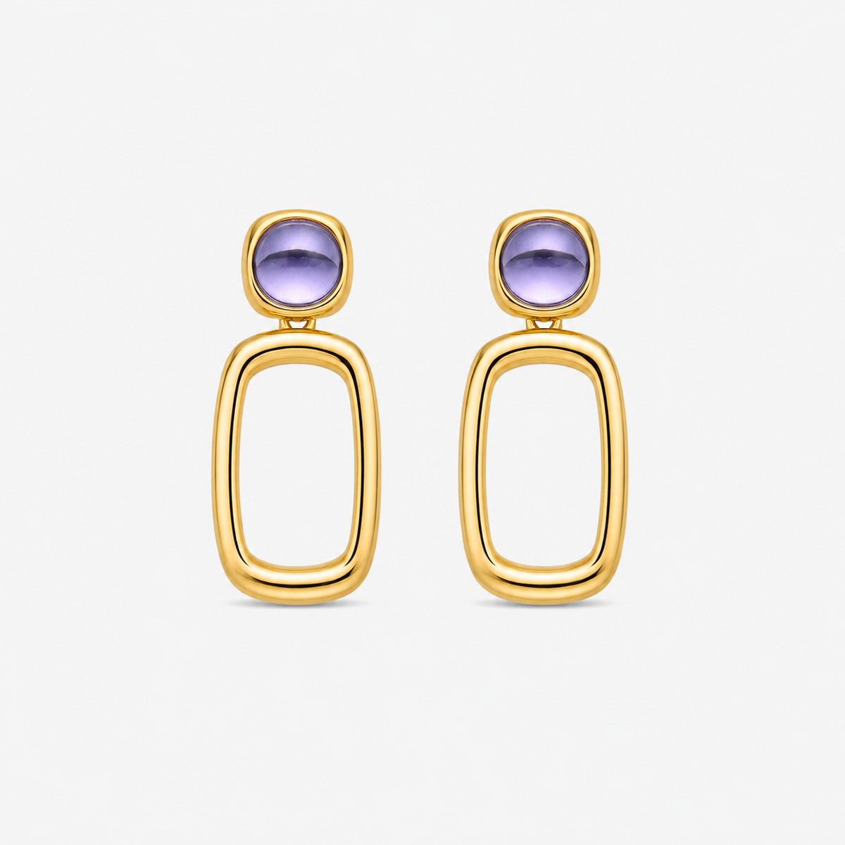 Purple Crystal Orzur Earrings – product image