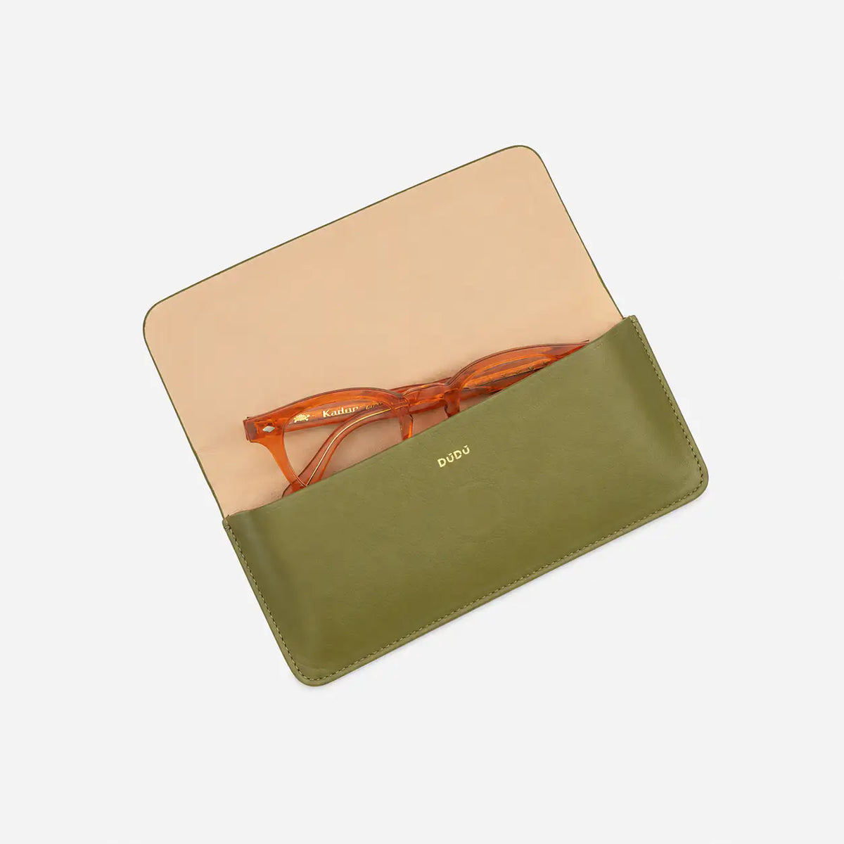 DuDu® Minimal Luxe eyewear sleeve featuring a refined compact design for stylish everyday sunglasses storage