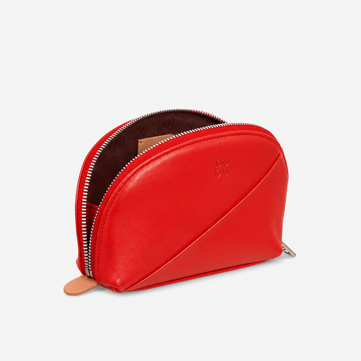 DuDu® red Flame toiletry bag designed for stylish travel organisation and storing cosmetics and personal essentials