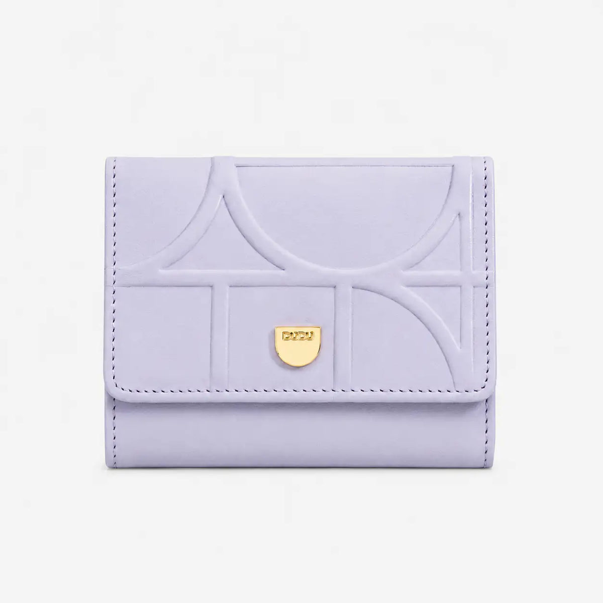 DuDu® Urban Chic mini wallet in lila purple crafted from full-grain calf Nappa leather with an elegant compact design
