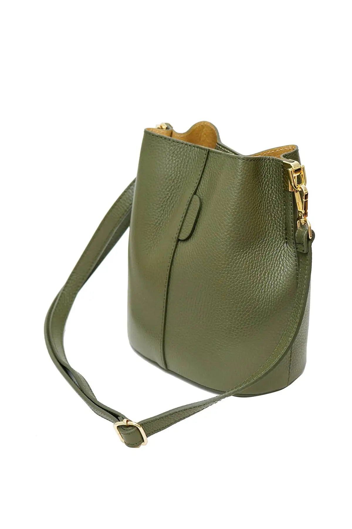 Elegant khaki tote bag designed for everyday wear, combining sophisticated style with practical carrying