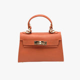 a10907-ad.myshopify.com Elegant Orange Leather Shoulder Bag