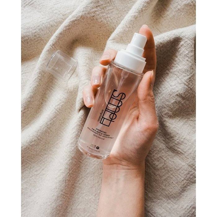 SMPL Hydrating Face Mist & Toner bottle, 100ML, natural and vegan skincare product for hydration and PH balance.