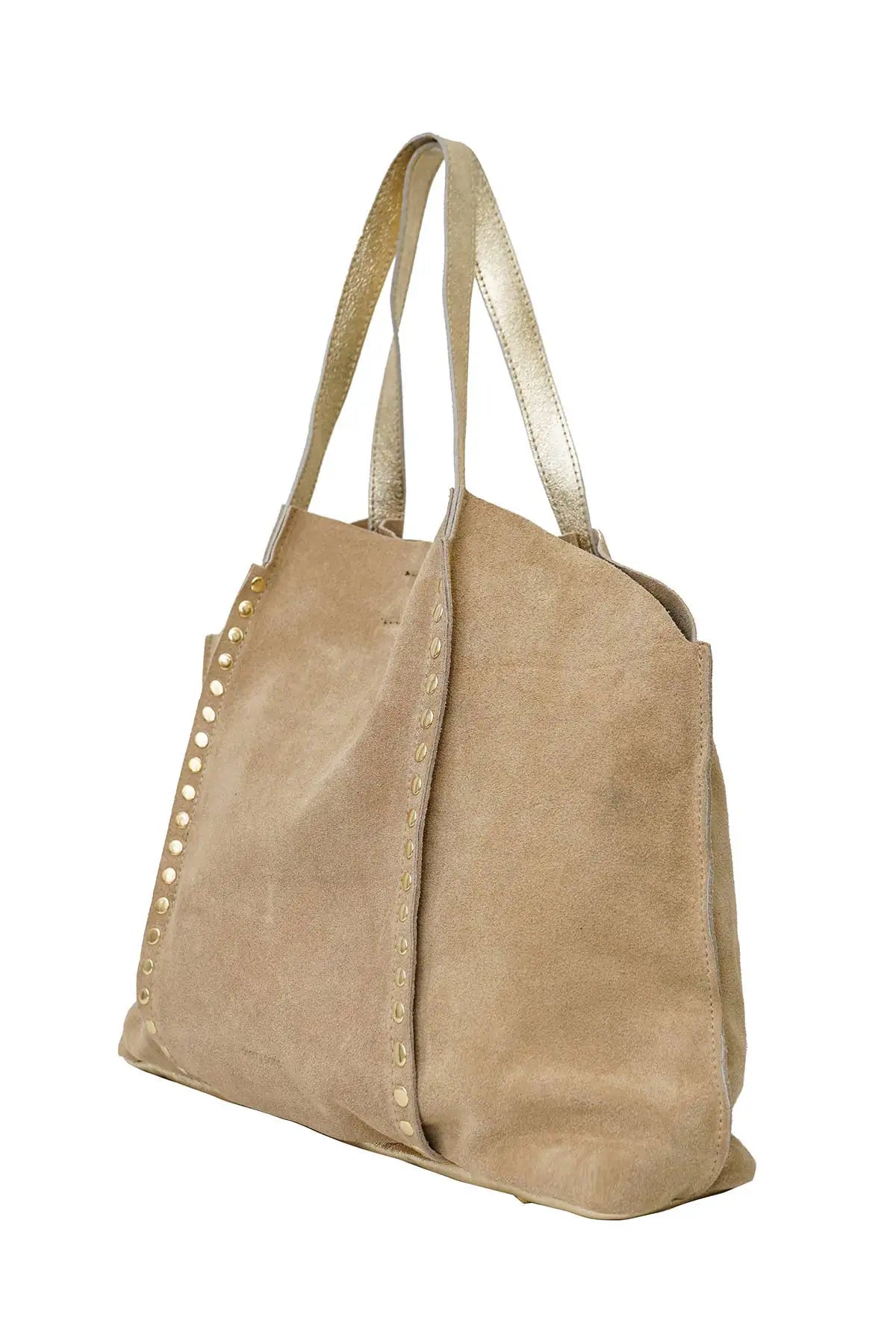 a10907-ad.myshopify.com GAELLE Suede Bag (Beige)