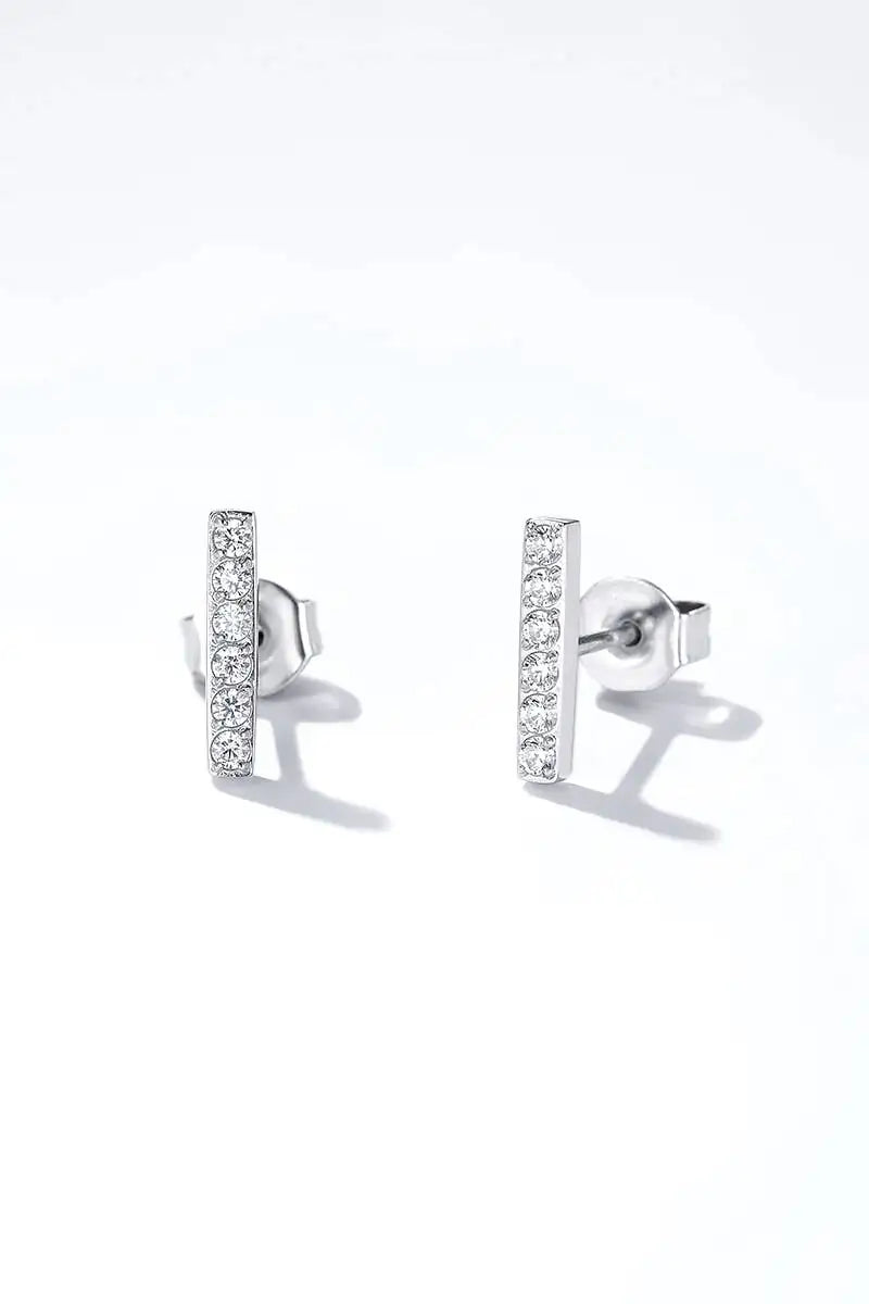a10907-ad.myshopify.com Gold Bar Earrings with Stones – Minimal Sparkle
