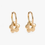 Gold stainless steel earrings with an elegant gold-tone finish and timeless modern design for everyday wear