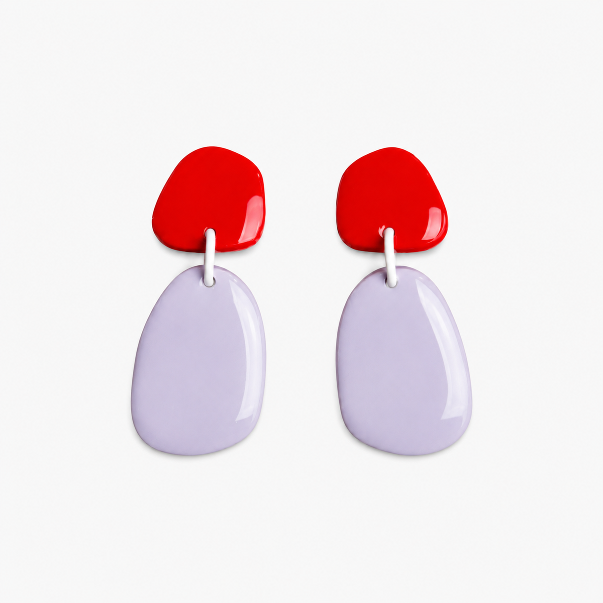 Handmade polymer clay earrings with a lightweight statement design for comfortable everyday wear