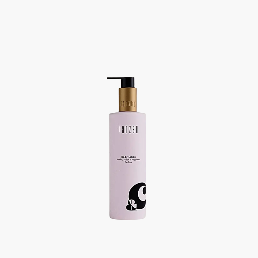 Body Lotion &C Vanilla Peach & Happiness bottle, 250ml size.