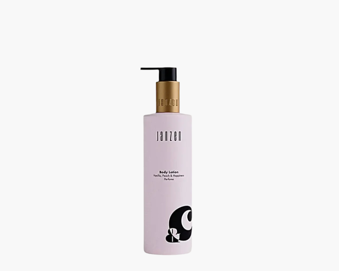 Body Lotion &C Vanilla Peach & Happiness bottle, 250ml size.