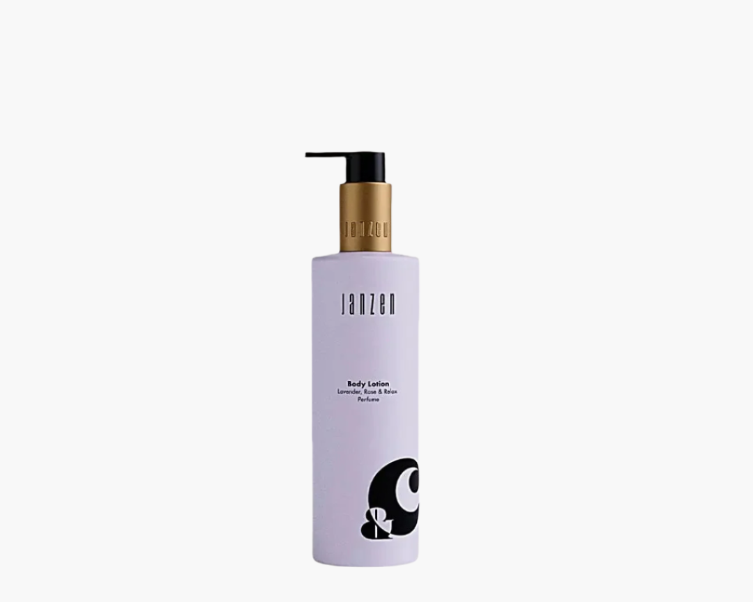 JANZEN Body Lotion Lavender Rose Relax 250ml bottle.