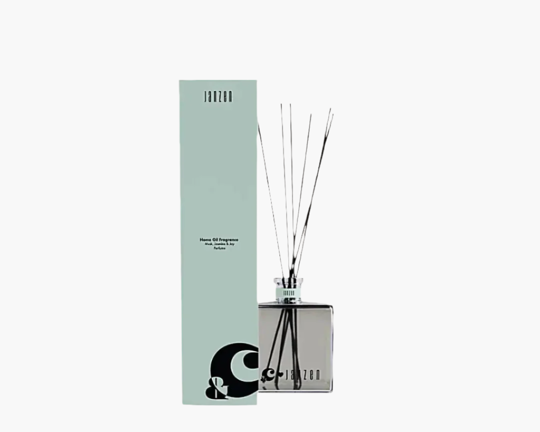 Janzen Home Fragrance Sticks &C Musk Jasmine & Joy, 200ml diffuser with rattan sticks.