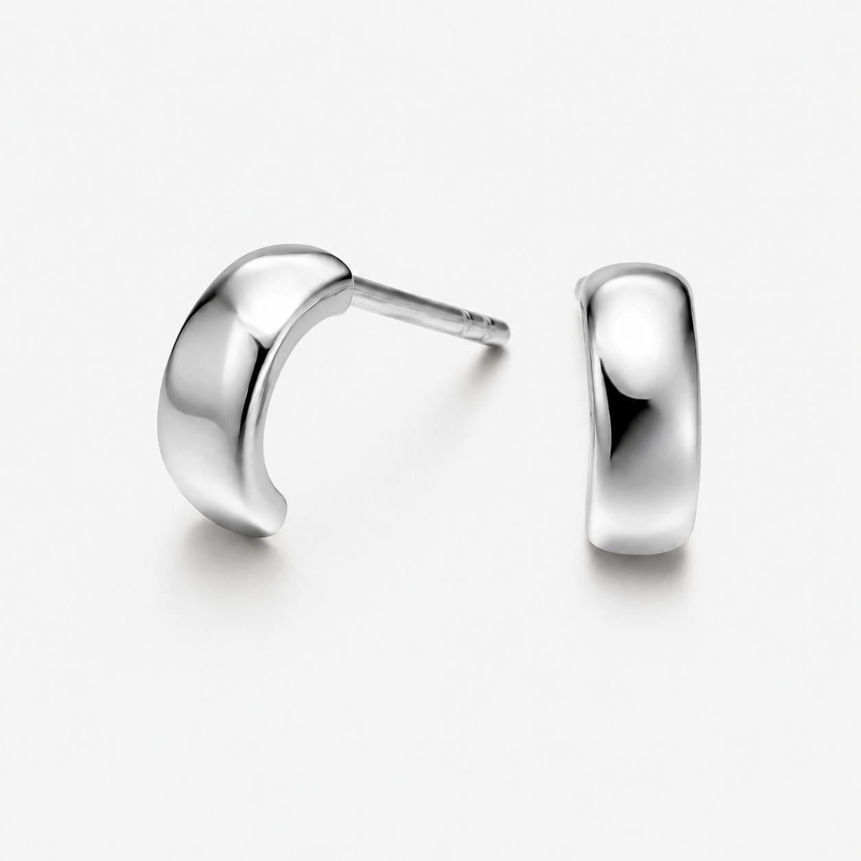 Kiran silver earrings crafted from 925 sterling silver with an elegant contemporary design