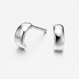 Kiran silver earrings crafted from 925 sterling silver with an elegant contemporary design