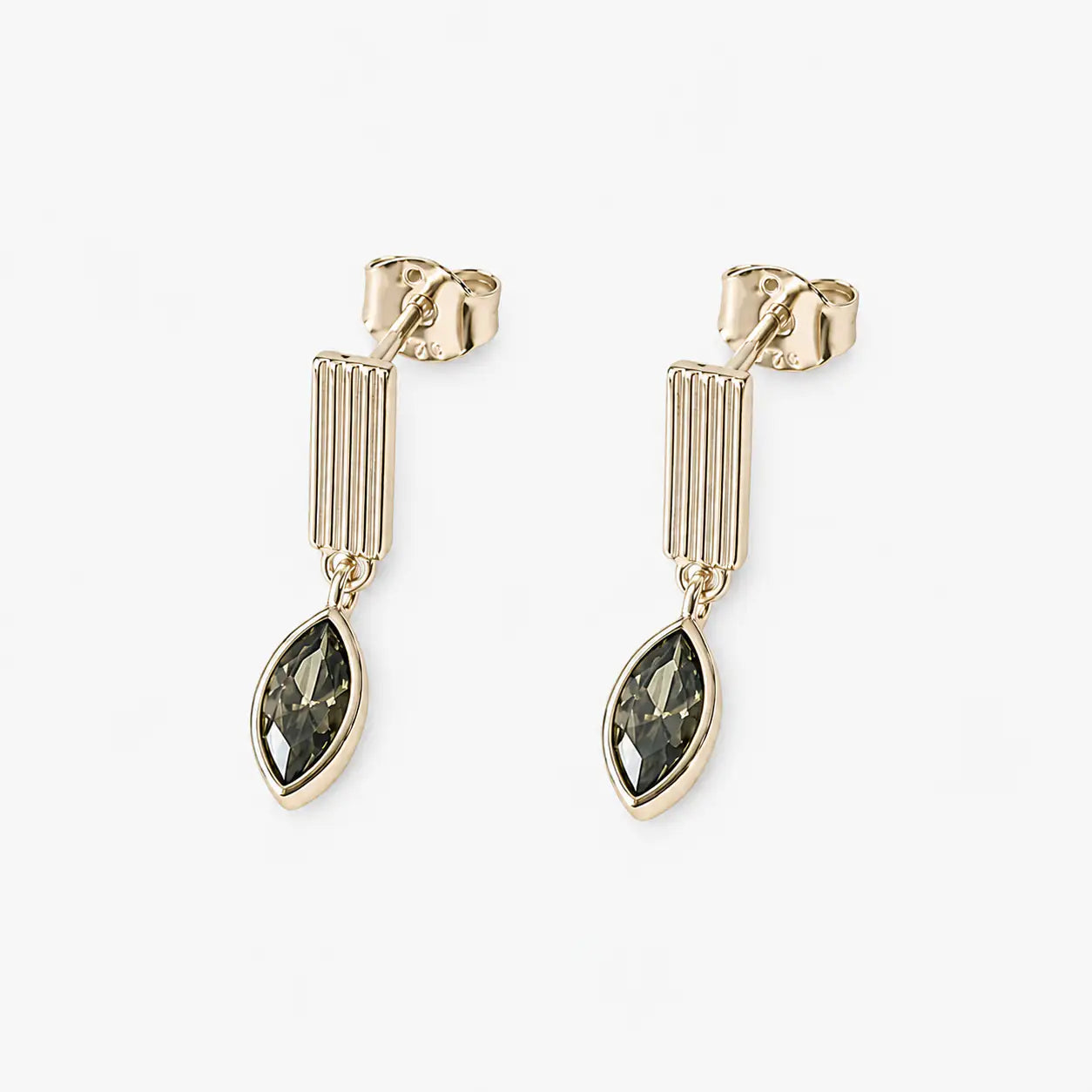 a10907-ad.myshopify.com LEAF Ribbed Bar Peridot Drops.