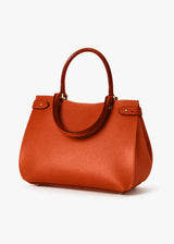 a10907-ad.myshopify.com Leren handtas met afneembare schouderriem: Oranje